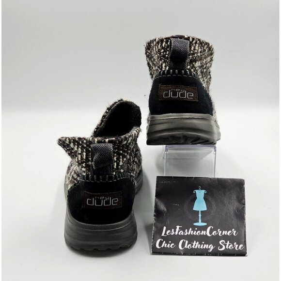 Hey Dude Women's Gray Denny Chevron Blue Lightweight Ankle Boots Size 11 2866 - Picture 7 of 16